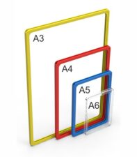 Пластиковые рамки формата А6, А5, А4, А3